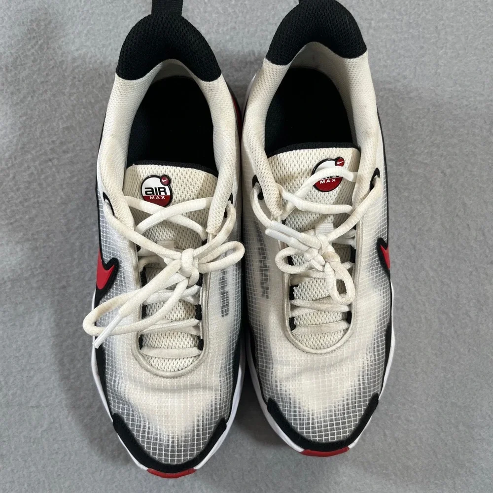 Nike Air Max nova GS White Black University Red youth big Kids Size 6Y